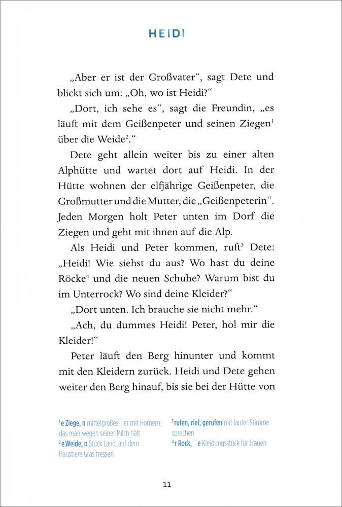 Heidi - Level 2 - German Reader