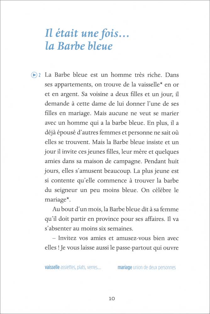 La Barbe Bleue et autres contes - Level 2 - French Reader
