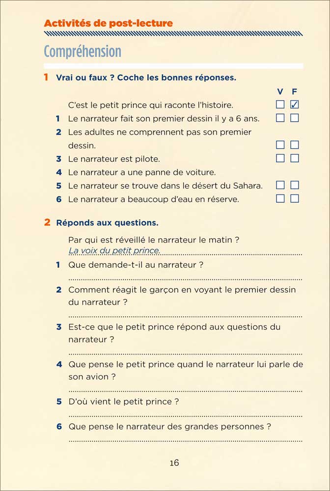 Le Petit Prince - Level 1 - French Reader