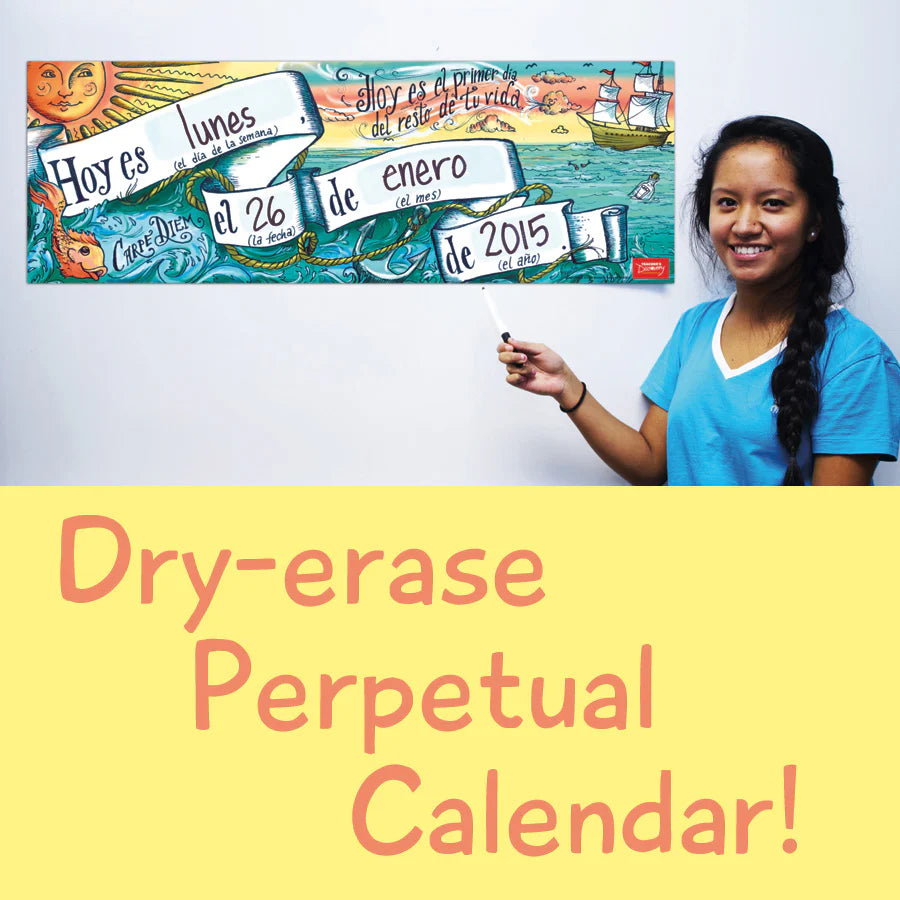 Today's Date - Spanish - Dry-Erase Poster