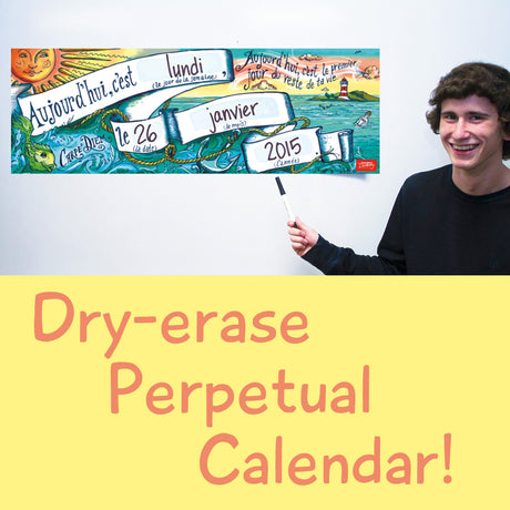Today's Date - French - Dry-Erase Poster