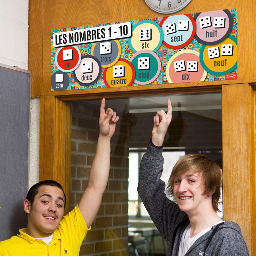 Numbers 1-10 - French - Skinny Poster