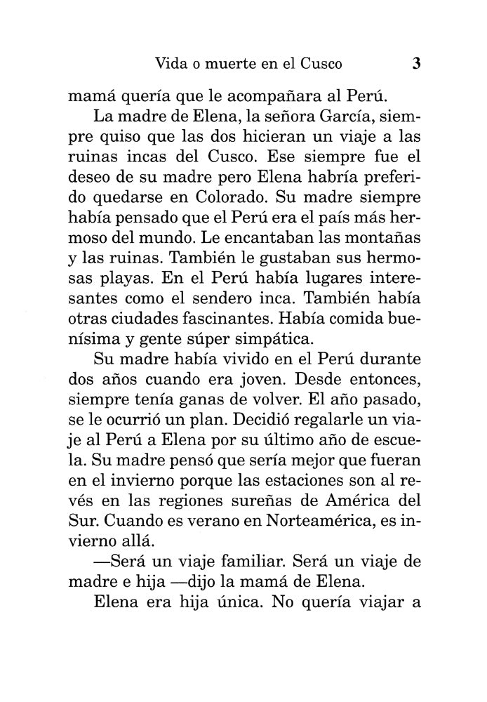 Vida o muerte en el Cusco - Level 3+ - Spanish Reader by Lisa Ray Turner & Blaine Ray