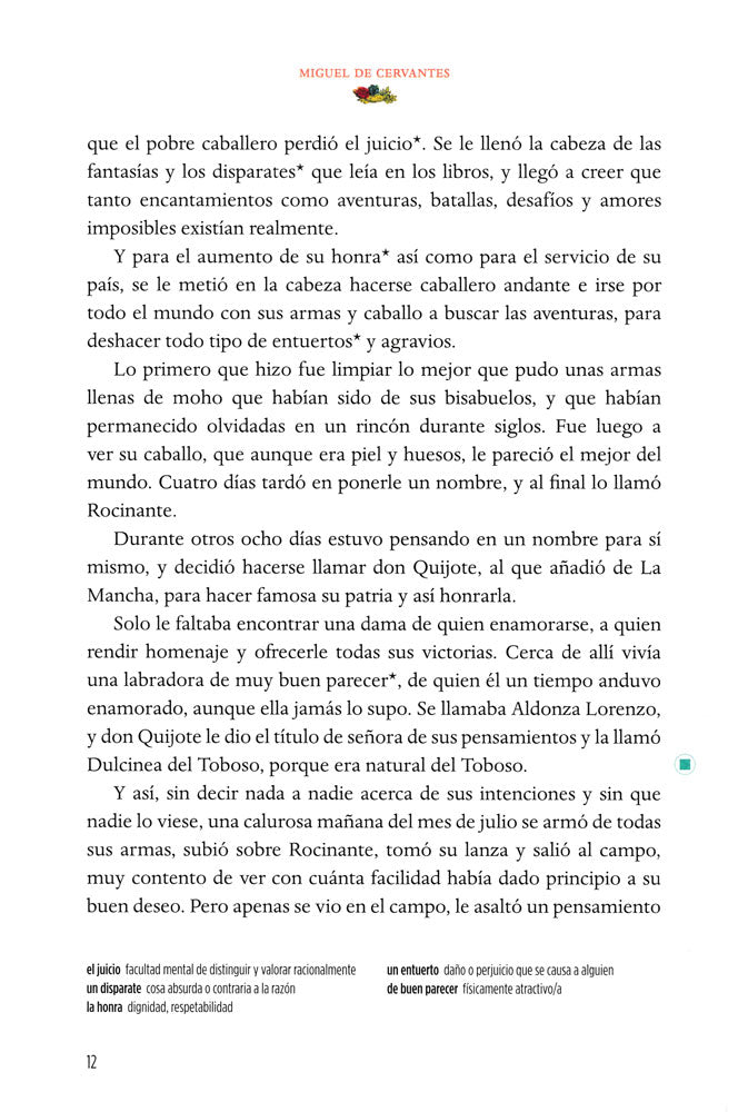 Don Quijote de la Mancha - Advanced - Spanish Reader