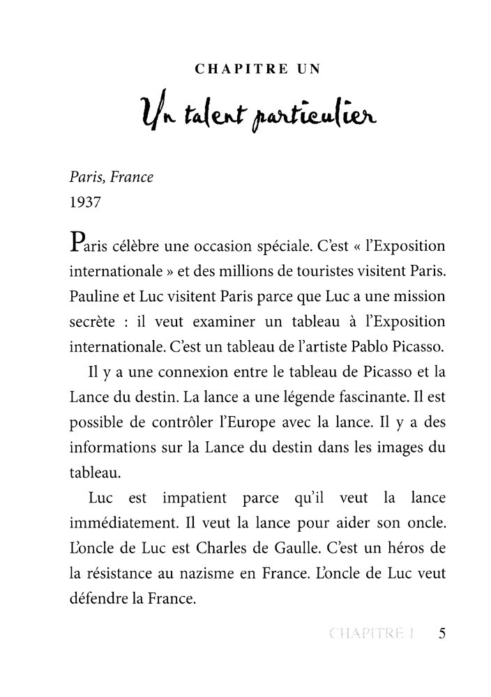 La France en danger et les secrets de Picasso - Level 1 - French Reader by Mira Canion
