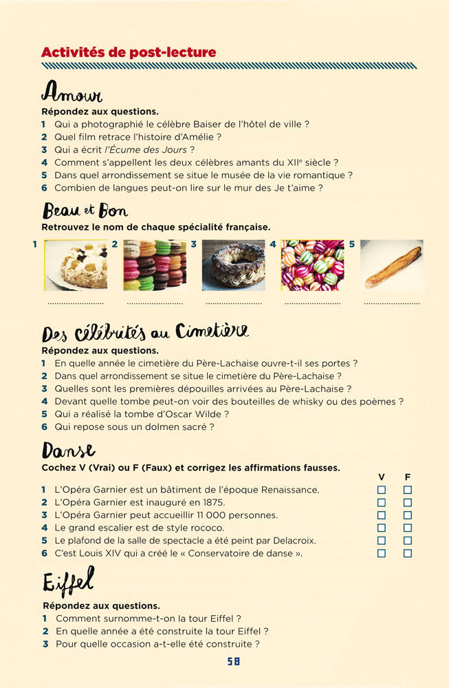 Je t'aime Paris ! - Level 1 - French Reader