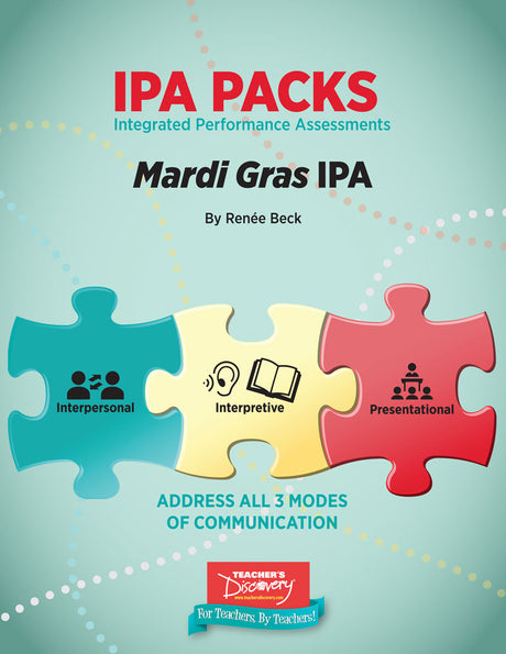 Mardi Gras Novice-High French IPA Pack - DIGITAL RESOURCE DOWNLOAD