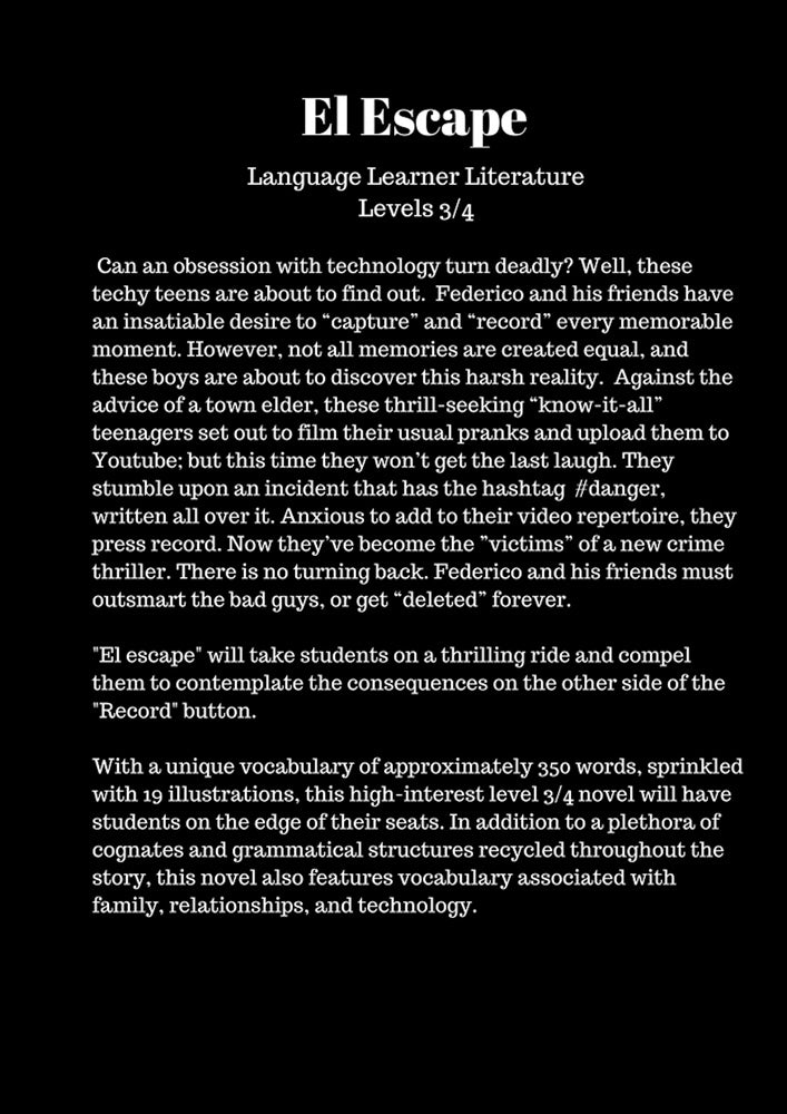 El escape - Level 3 - Spanish Reader by A.C. Quintero