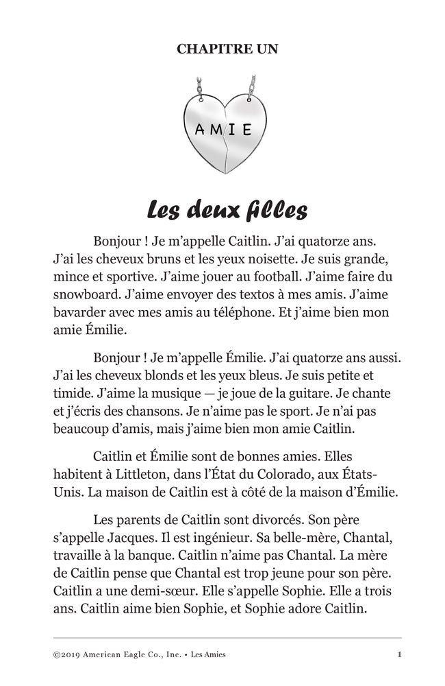 Les Amies - Level 1 - French Reader by Diane Touchet