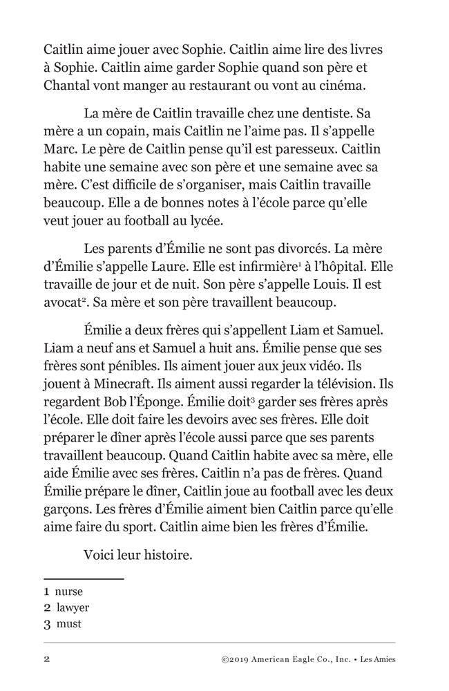 Les Amies - Level 1 - French Reader by Diane Touchet