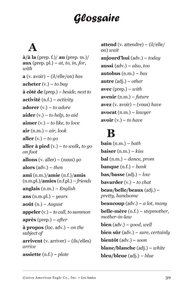 Les Amies - Level 1 - French Reader by Diane Touchet