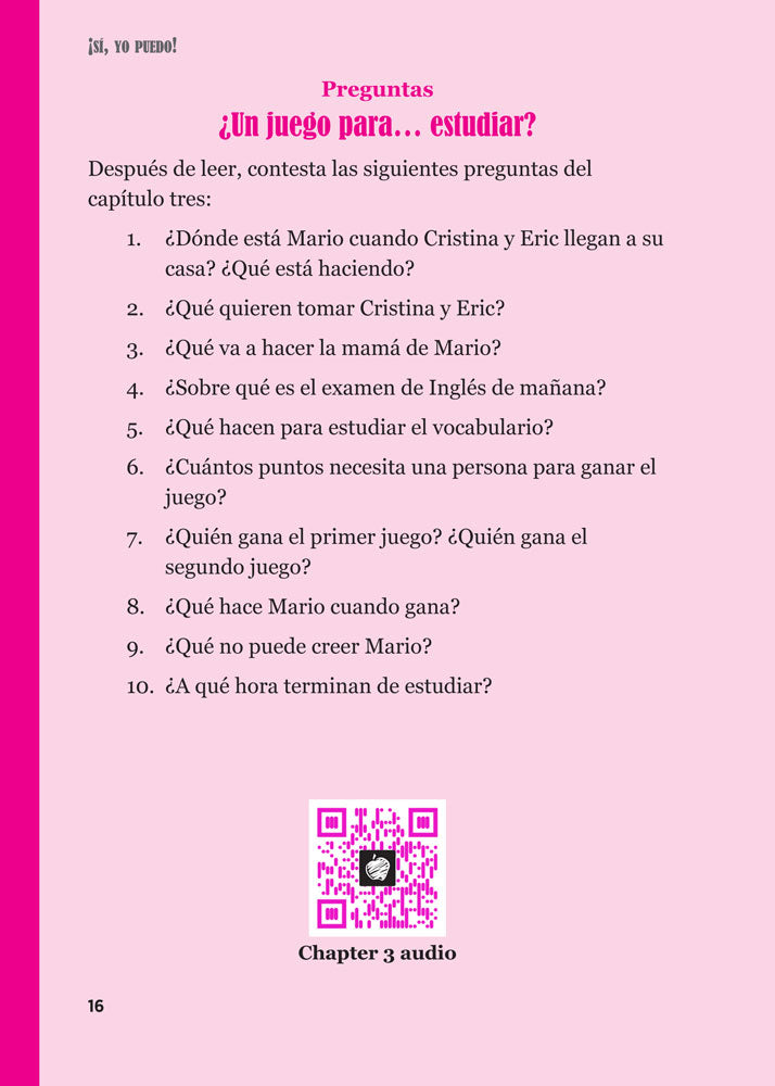 ¡Sí, yo puedo! - Level 1 - Spanish Enhanced® Reader
