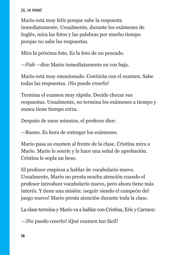¡Sí, yo puedo! - Level 1 - Spanish Enhanced® Reader