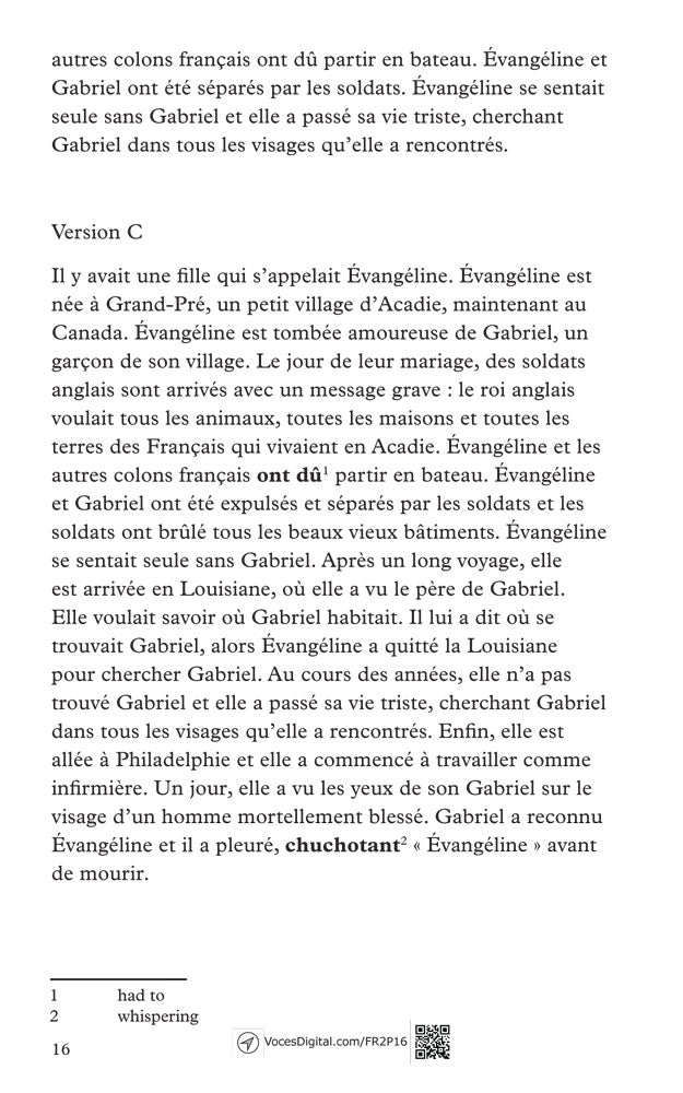 Notre monde: Level 2 French Short Story Collection