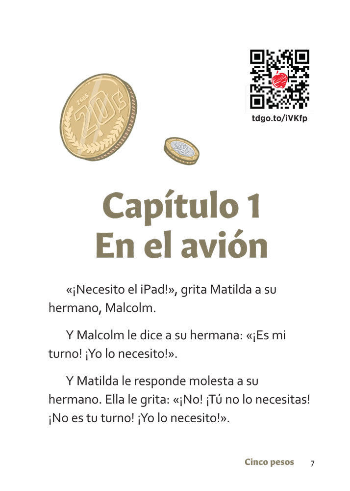 Cinco pesos - Level 1 - Spanish Acquisition™ Reader by Inga Paterson-Zúñiga