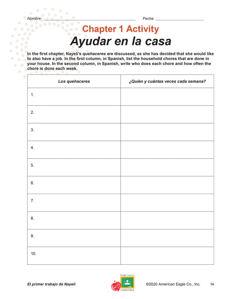 El primer trabajo de Nayeli - Level 2 - Spanish Acquisition™ Reader by Denise Hatcher