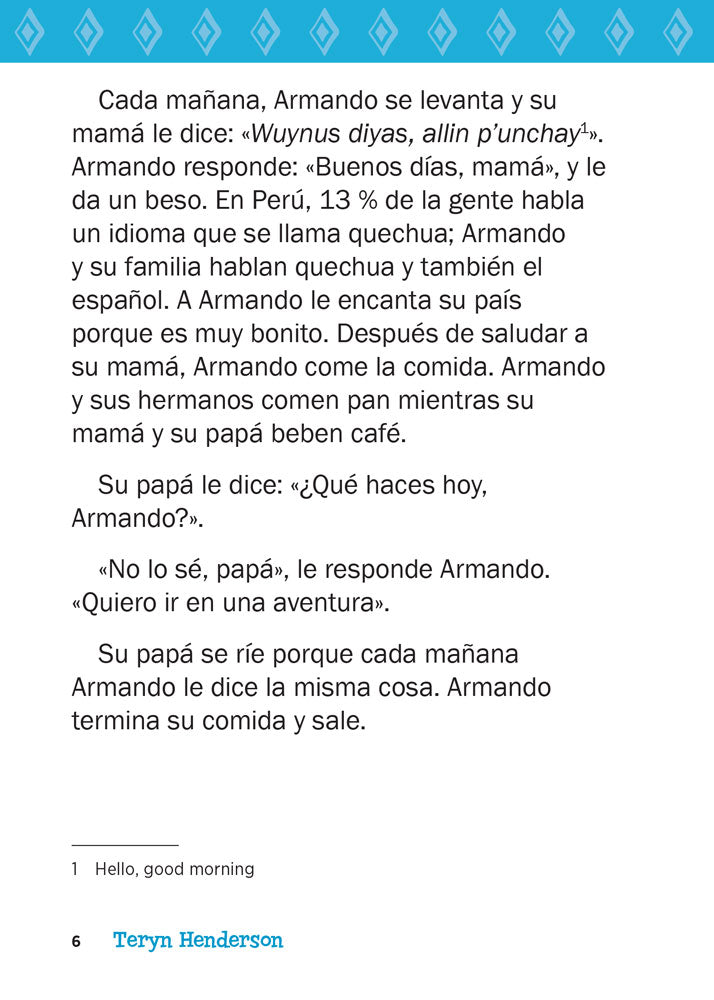 Armando, la alpaca aventurera - Level 1 -Spanish Acquisition™ Reader by Teryn Henderson