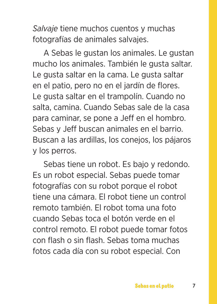 Sebas en el patio - Level 1 - Spanish Acquisition™ Reader by Nicole Hartung