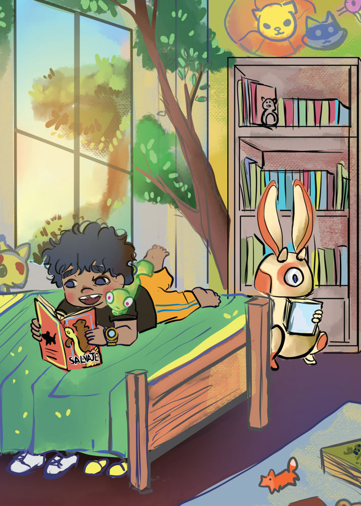Sebas en el patio - Level 1 - Spanish Acquisition™ Reader by Nicole Hartung