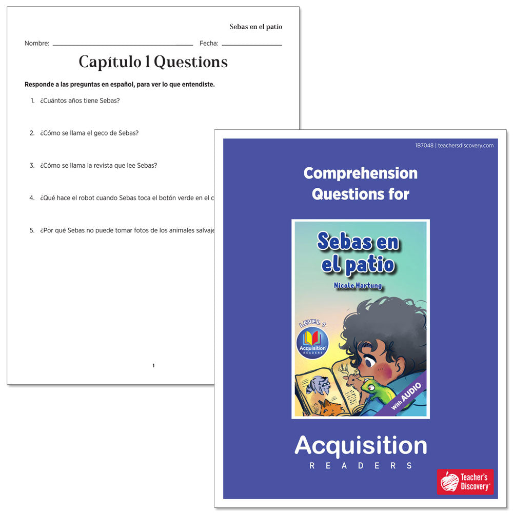 Sebas en el patio - Level 1 - Spanish Acquisition™ Reader by Nicole Hartung