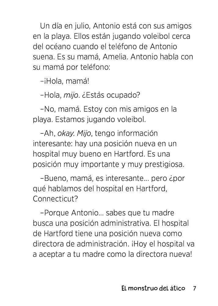 El monstruo del ático - Level 2 - Spanish Acquisition Reader by Amber Dickey