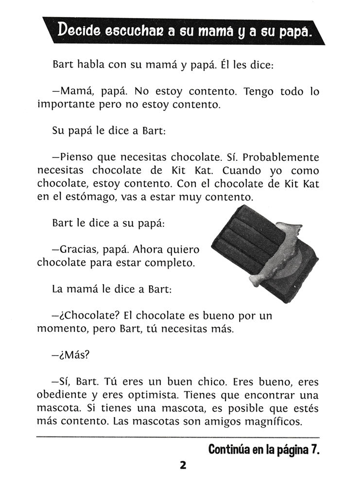 Bart quiere un gato - Level 1 - Spanish Reader