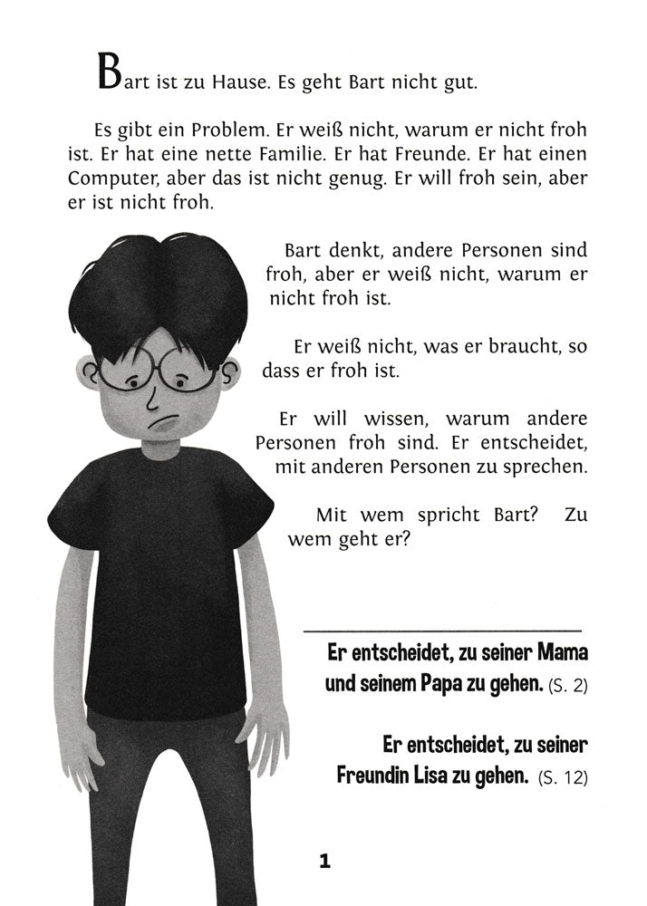 Bart will eine Katze - Level 1 - German Reader