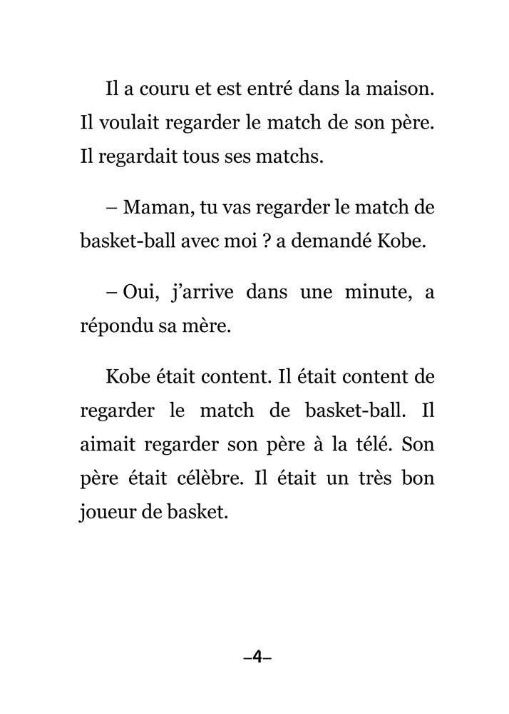 Kobe : Naissance d'une légende (une histoire au passé) - Level 2/3 - French Reader by Theresa Marrama