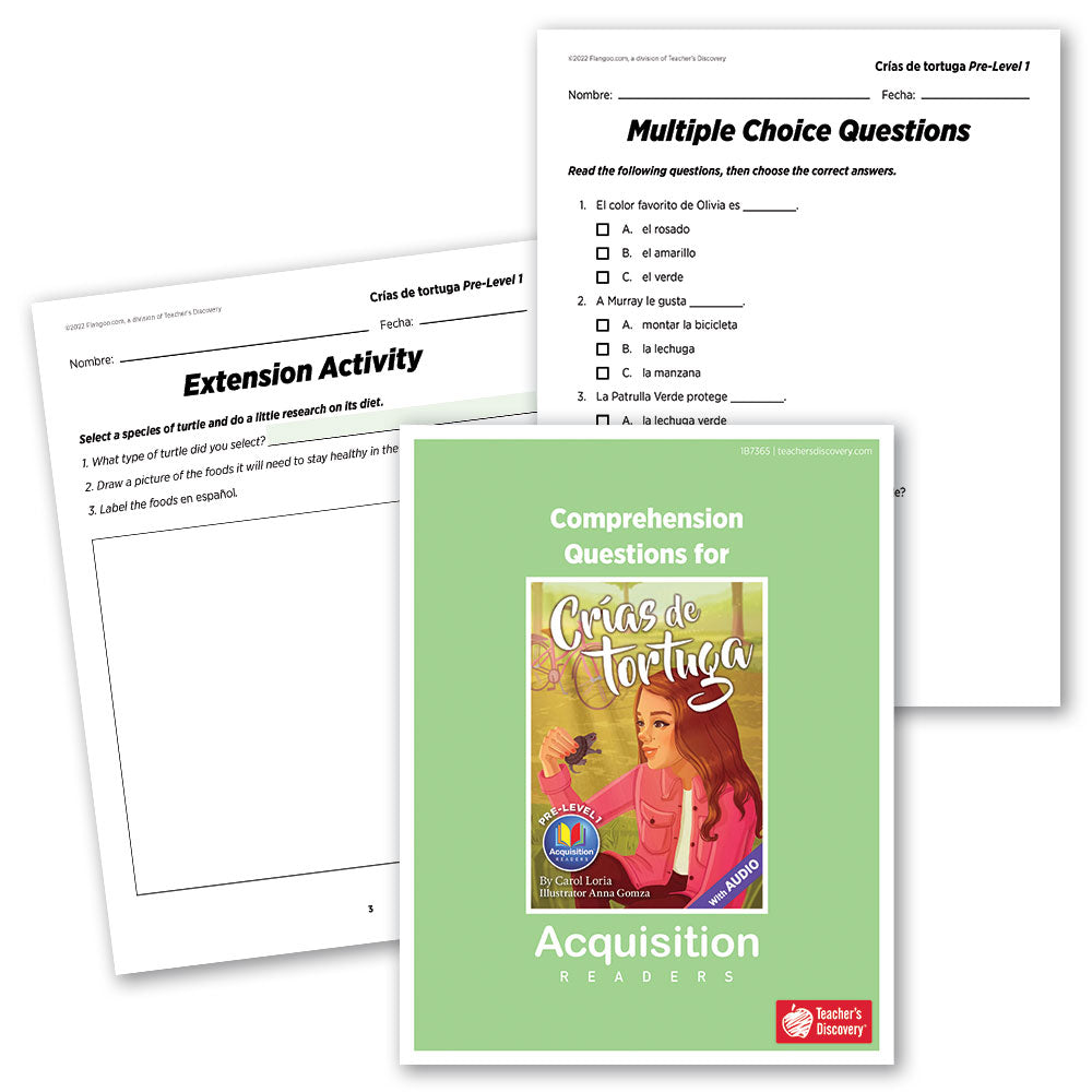 Crías de tortuga - Pre-Level 1 - Spanish Acquisition™ Reader by Carol Loria