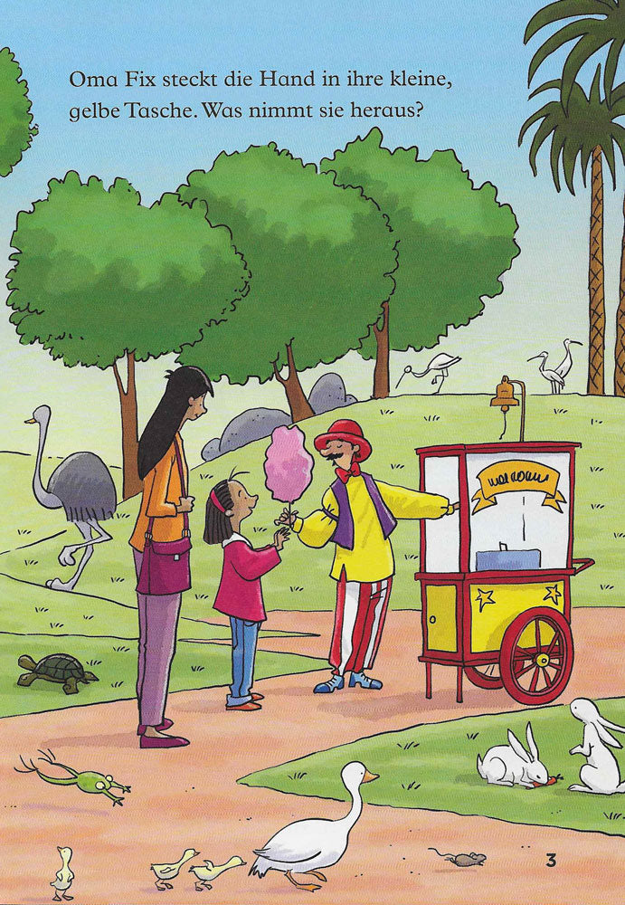 Oma Fix und das Äffchen - Level 1 - German Reader by Jane Cadwallader