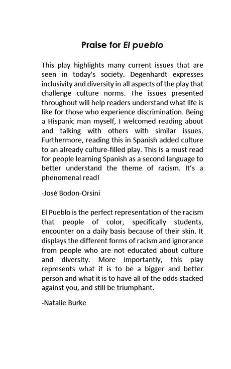 El pueblo - Level 4 - Spanish Reader by Jennifer Degenhardt