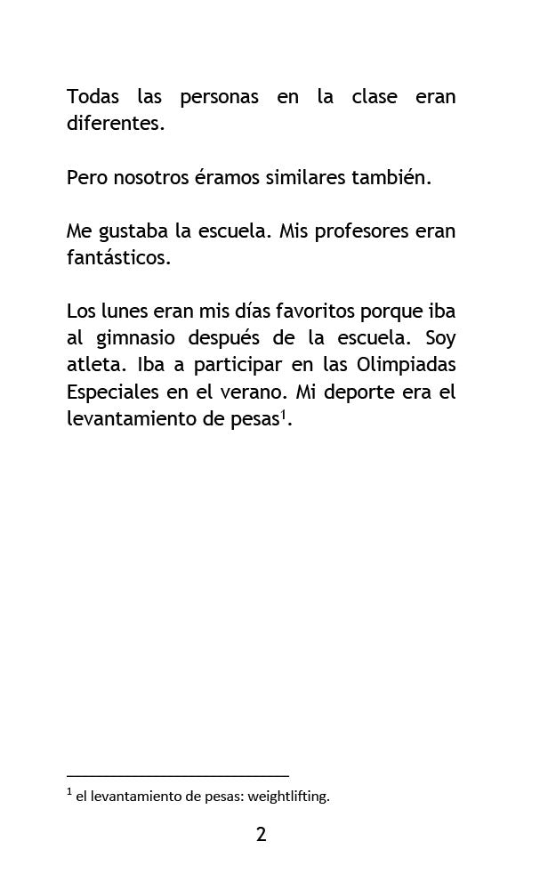 Levantando pesas: un cuento en el pasado - Level 2 - Spanish Reader by Jennifer Degenhardt