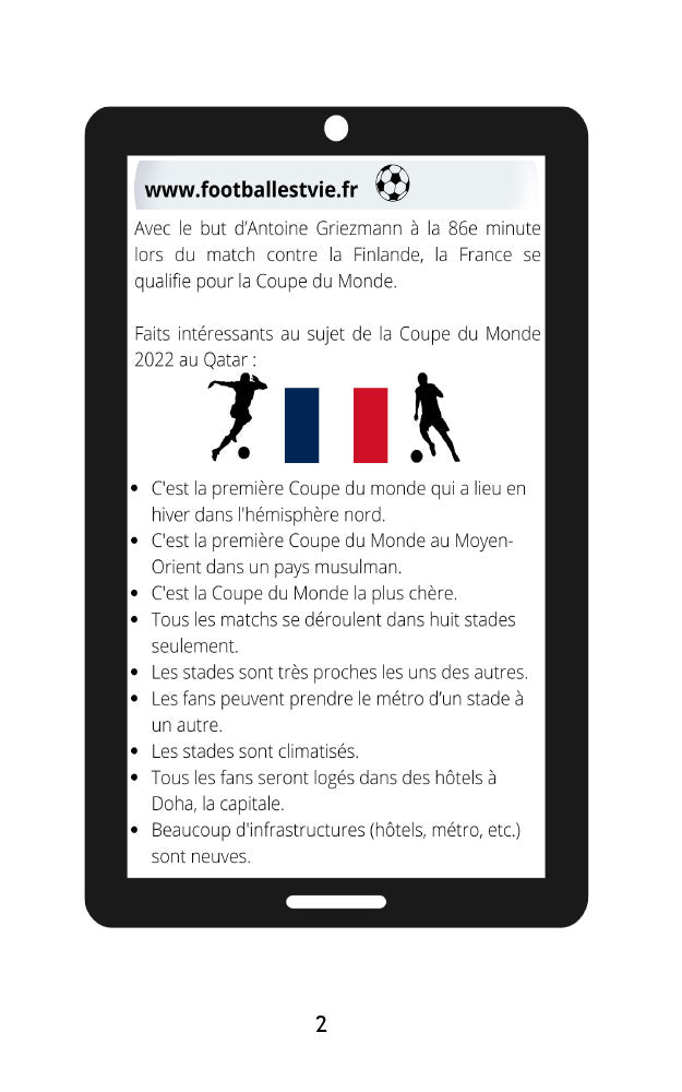 La Coupe du Monde - Level 2 - French Reader by Jennifer Degenhardt