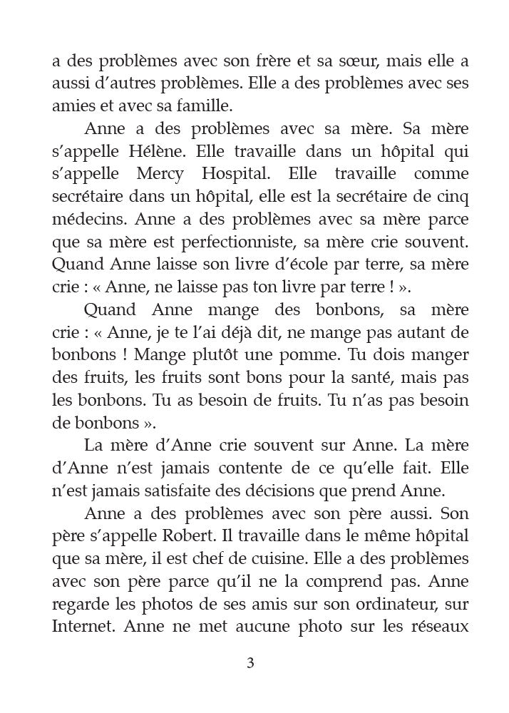 Pauvre Anne - Moderne - Level 3 - French Reader by Blaine Ray