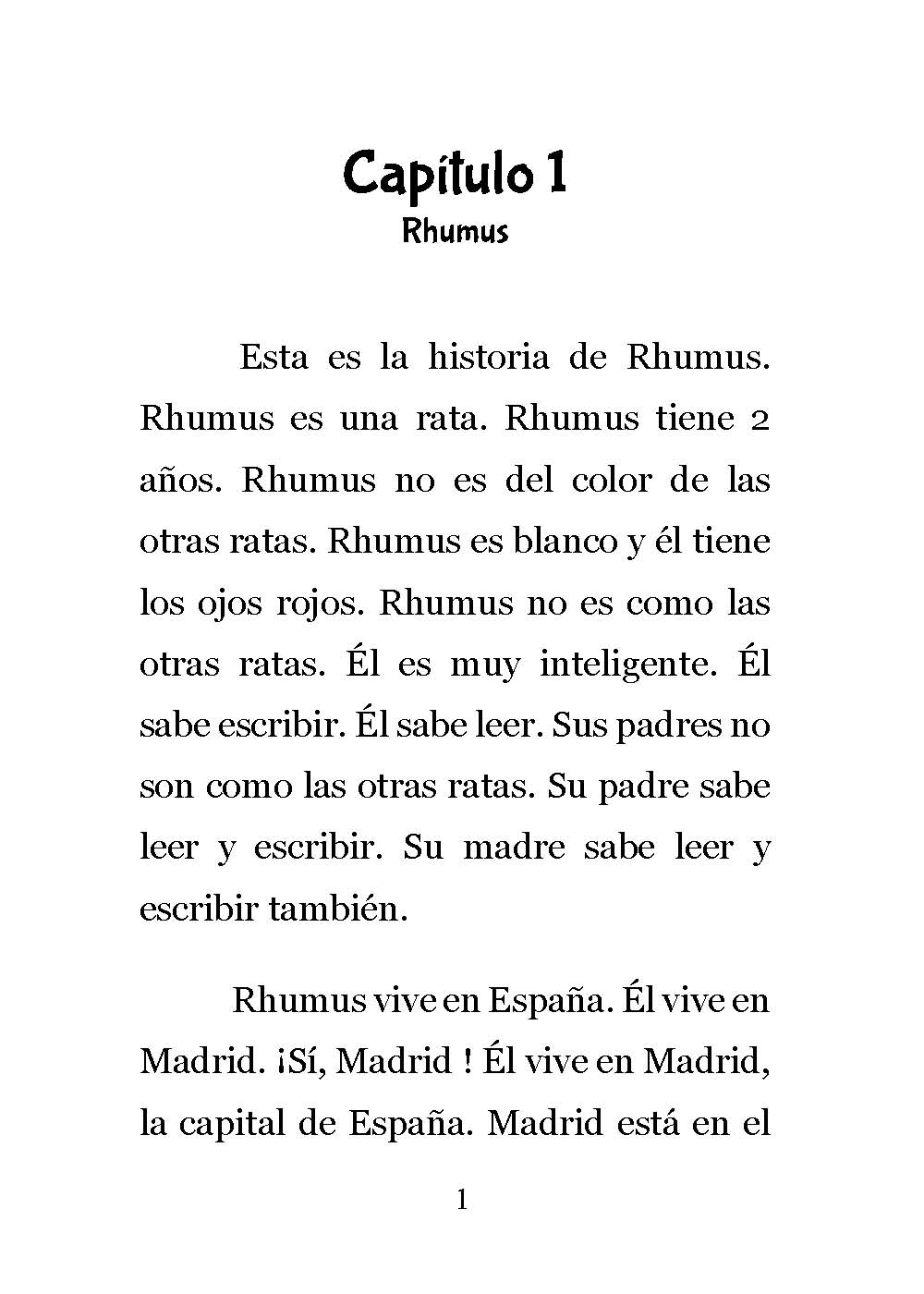 Rhumus en Madrid - Level 1 - Spanish Reader by Theresa Marrama