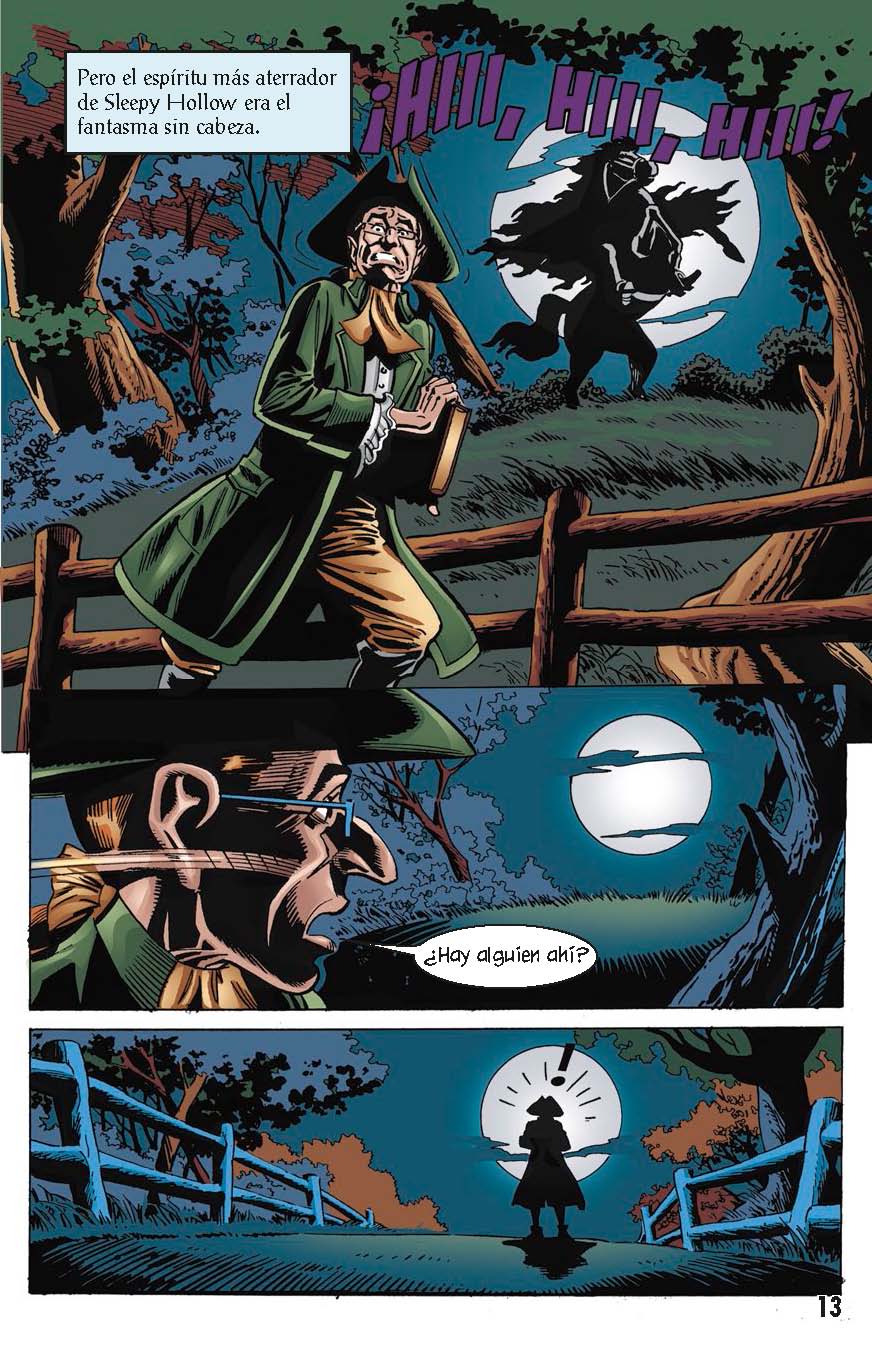 La Leyenda del Jinete sin Cabeza - Level 4+ - Spanish Graphic Novel