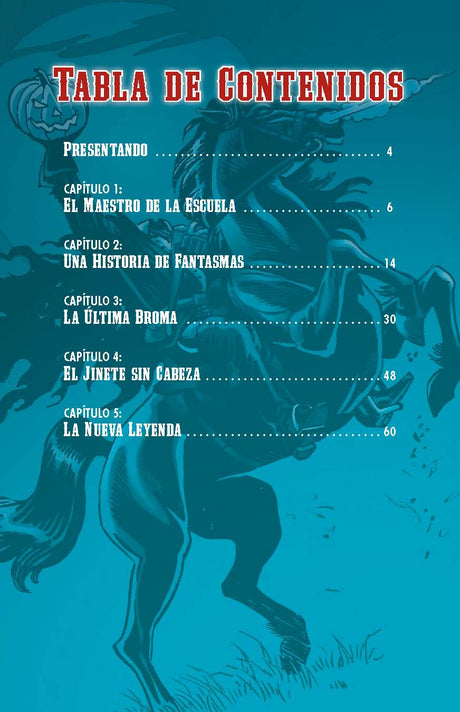 La Leyenda del Jinete sin Cabeza - Level 4+ - Spanish Graphic Novel