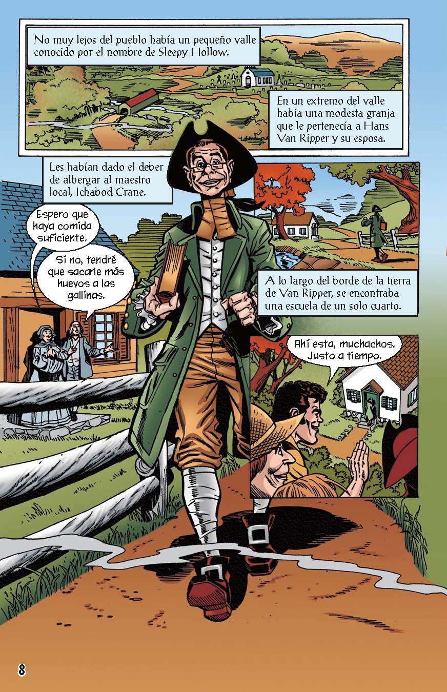 La Leyenda del Jinete sin Cabeza - Level 4+ - Spanish Graphic Novel