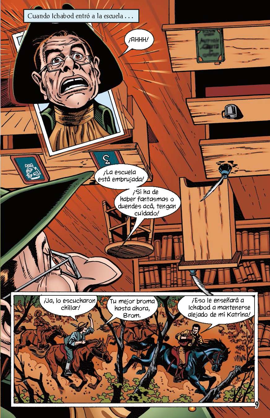 La Leyenda del Jinete sin Cabeza - Level 4+ - Spanish Graphic Novel
