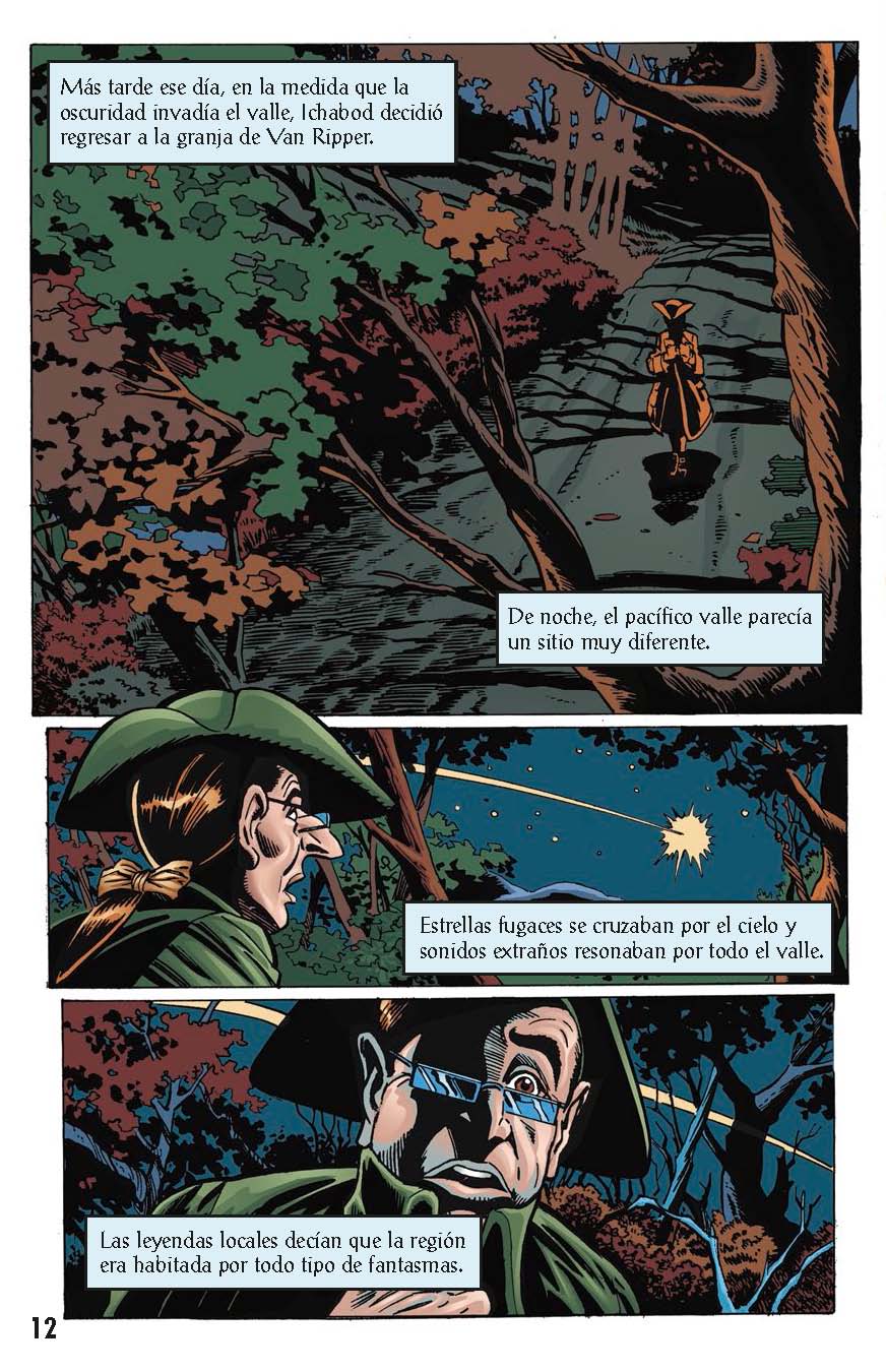 La Leyenda del Jinete sin Cabeza - Level 4+ - Spanish Graphic Novel