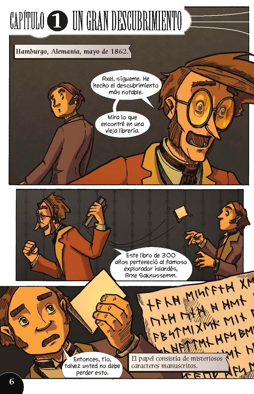 Viaje al centro de la tierra - Level 4+ - Spanish Graphic Novel