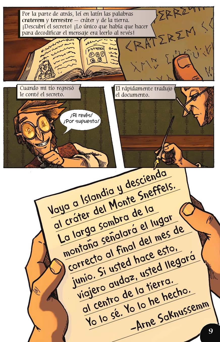 Viaje al centro de la tierra - Level 4+ - Spanish Graphic Novel