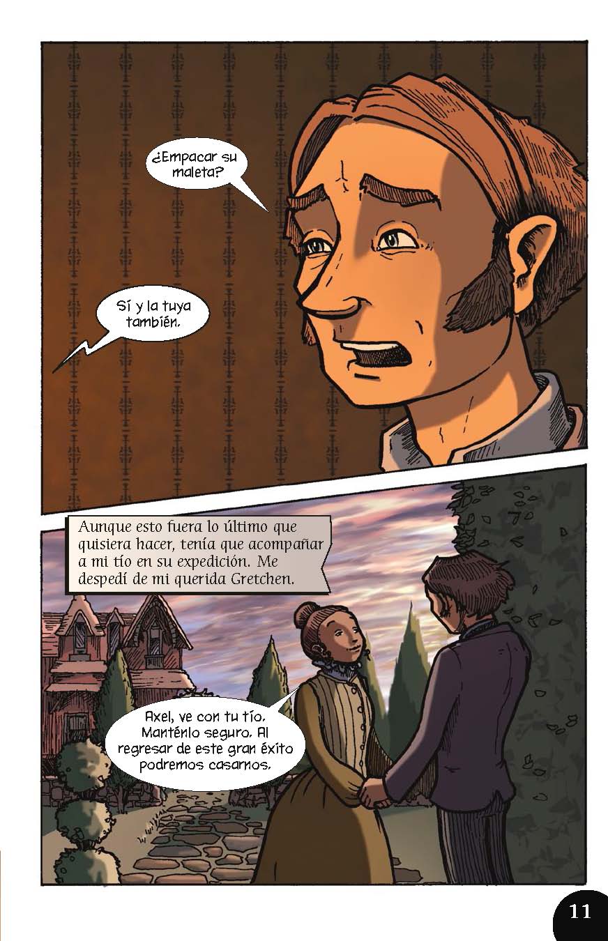 Viaje al centro de la tierra - Level 4+ - Spanish Graphic Novel