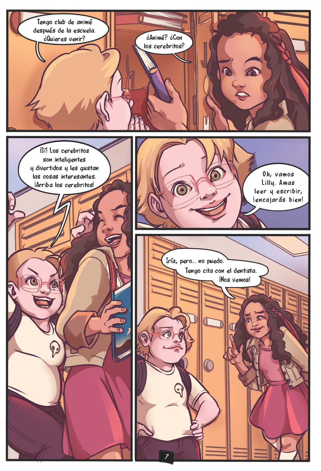 Drama en la secundaria: Las malvadas de la escuela secundaria - Level 3+ - Spanish Graphic Novel