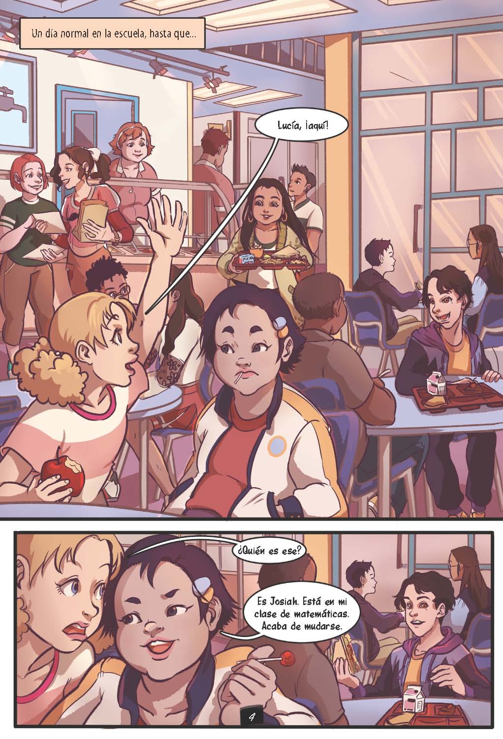 Drama en la secundaria: El dilema de la primera cita - Level 4+ - Spanish Graphic Novel