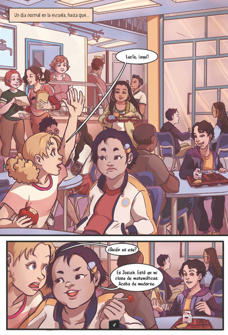 Drama en la secundaria: El dilema de la primera cita - Level 4+ - Spanish Graphic Novel