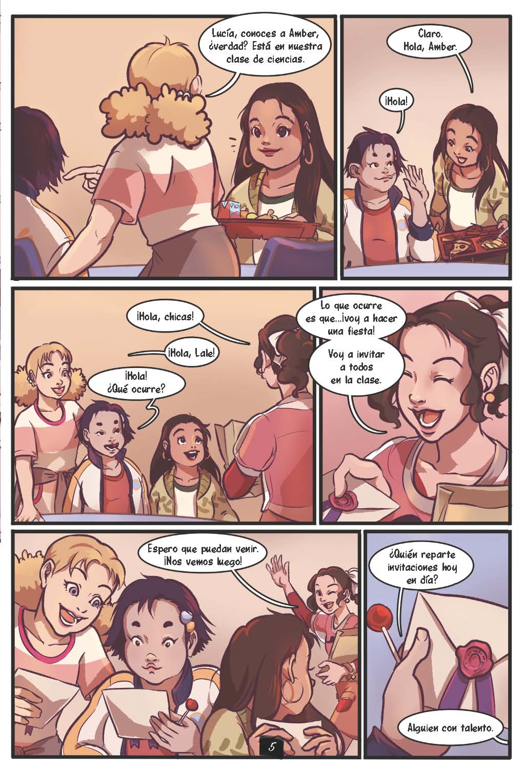 Drama en la secundaria: El dilema de la primera cita - Level 4+ - Spanish Graphic Novel