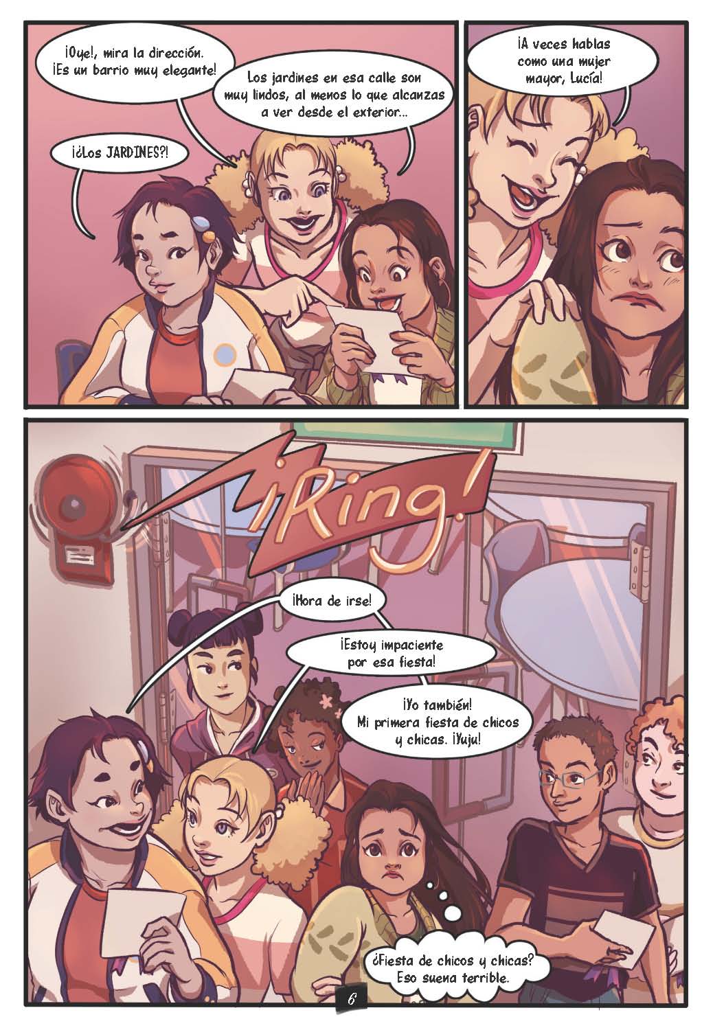 Drama en la secundaria: El dilema de la primera cita - Level 4+ - Spanish Graphic Novel