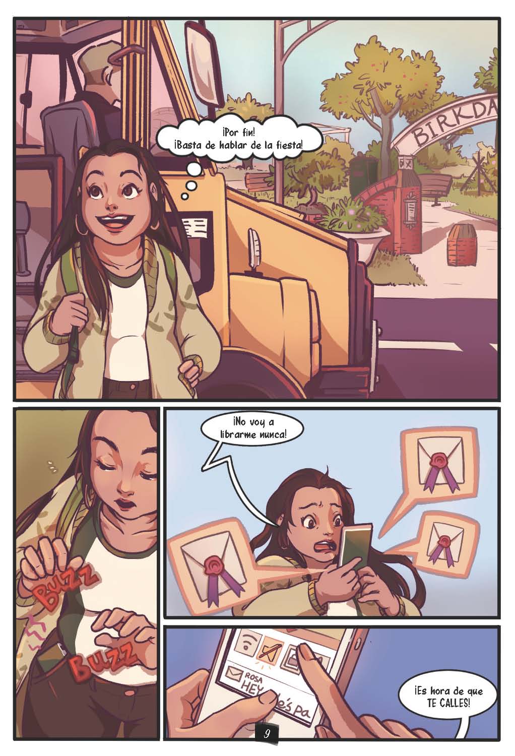 Drama en la secundaria: El dilema de la primera cita - Level 4+ - Spanish Graphic Novel