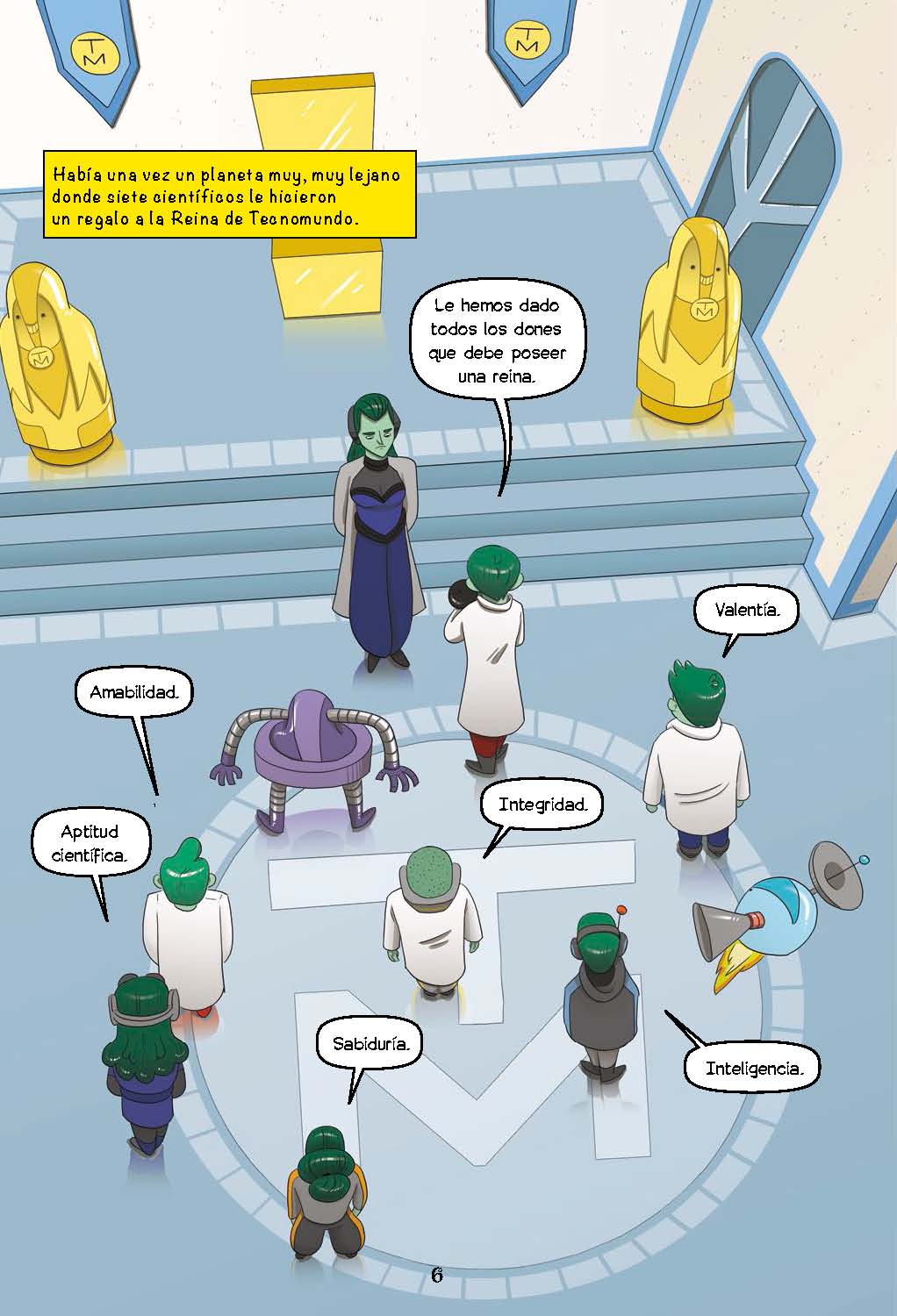 Futuristas: Blancanieves y los siete robots - Level 4+ - Spanish Graphic Novel